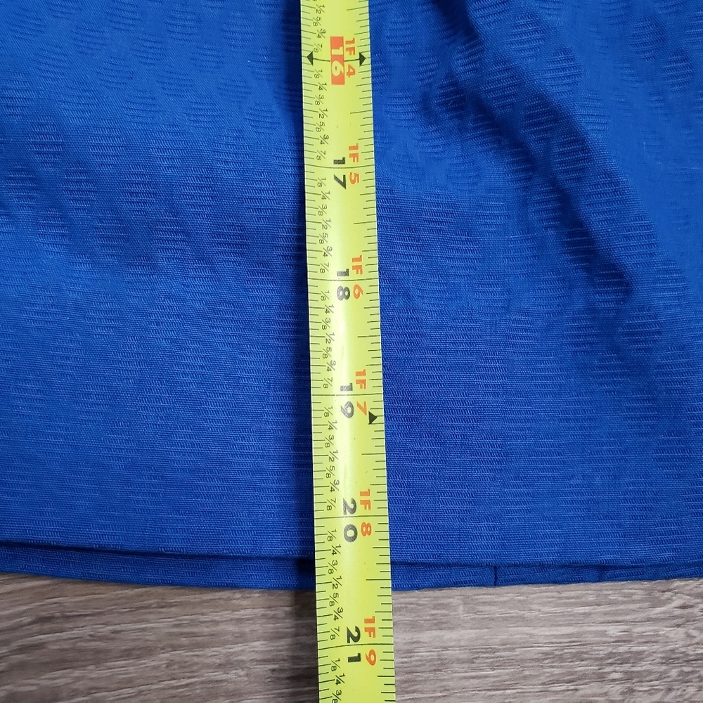 VINTAGE 1960s Pinafore Little Girl Applique Blue Jumper Dress Retro 3T - Picture 4 of 9